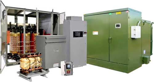 Data Center Transformers IIoT-enabled active harmonic filters air core teactors current limiting reactors mini power centers clean power